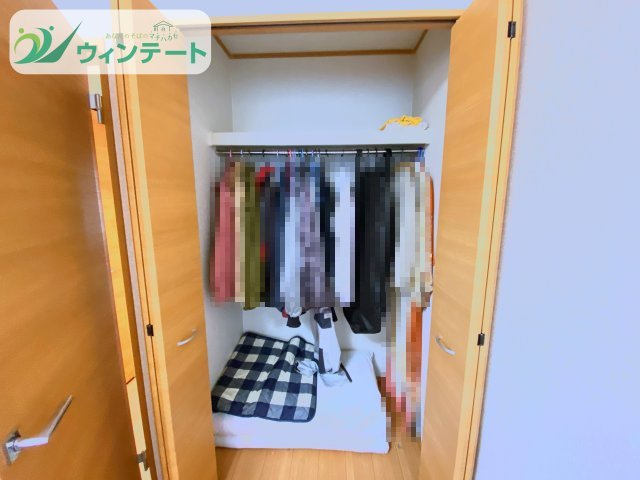 たっぷり収納できるクローゼット付き。衣類や小物を整理しやすく、いつでもお部屋がきれいに保てます。