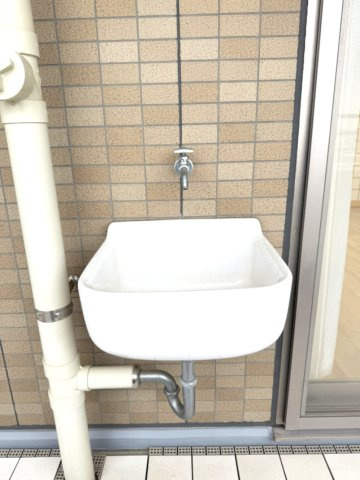 バルコニー付随のスロップシンク