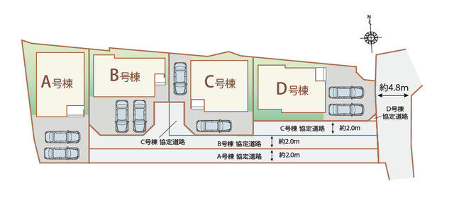 C号棟の区画図です