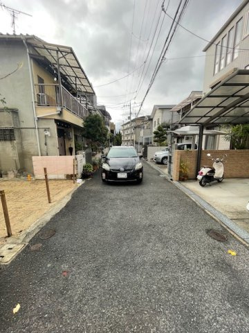 【寝屋川市寿町　売り土地の前面道路含む現地写真】