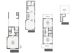 文京区大塚5丁目 建築条件なし土地の参考プラン間取図