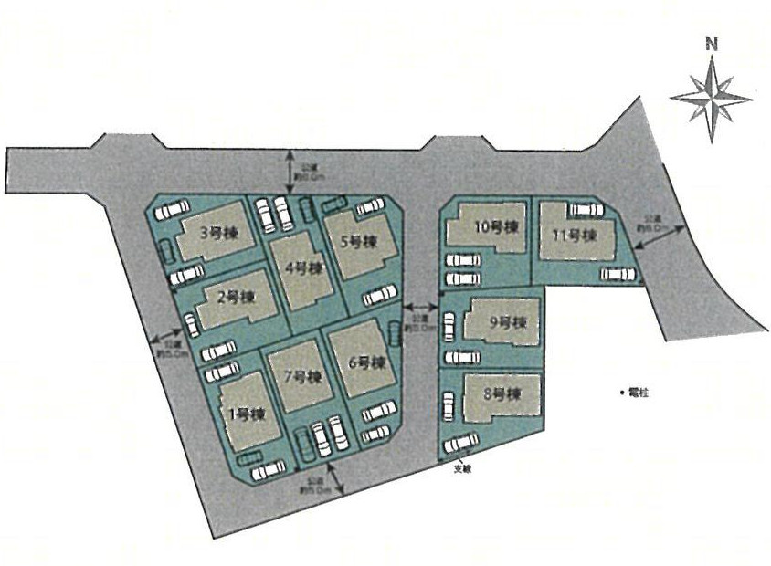 区画図は、土地の形状、境界、道路との関係を詳細に示す図面土地の正確な位置、面積、形状を把握し購入や建築計画の判断に不可欠です。区画整理や開発状況も示され、将来的な土地利用のイメージを掴む上でも重要。　