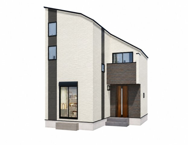 ―建物参考プラン　完成予想図―　　建物面積62.74？　2階建　3LDK　カースペース2台分(車種による)付　土地ご購入の際のご参考にお役立てください　建物プラン作成のご相談も可能です