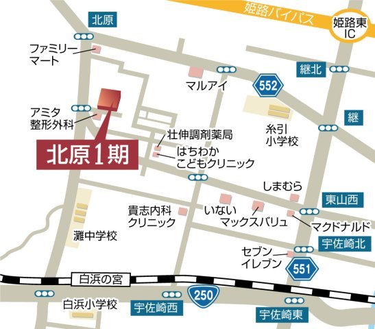 現地案内図