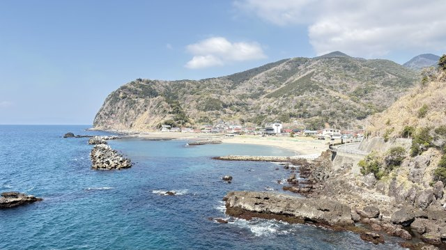 旅人岬から眺める小土肥地区