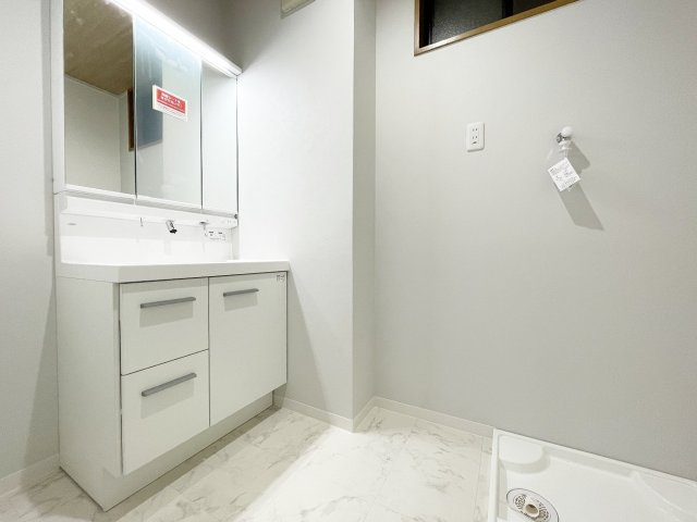 清潔感のある洗面スペース