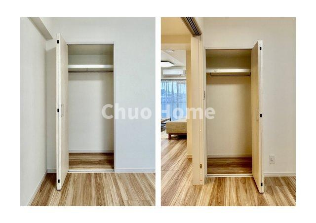 居室にはクローゼットを完備し、自由度の高い家具の配置が叶うシンプルな空間です。お子様の成長と必要になる子供部屋を与えるにはぴったりの間取りですね。