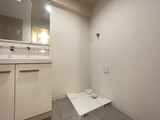 洗濯機置き場です。