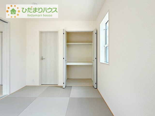 和室にも大容量のクローゼット完備！　お布団やお子様のおもちゃなどがスッキリ収納できますね(^^♪