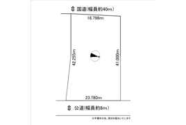 北37条東1丁目　土地の区画図
