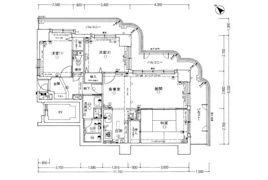 ライオンズマンション八戸ノ里壱番館の間取り