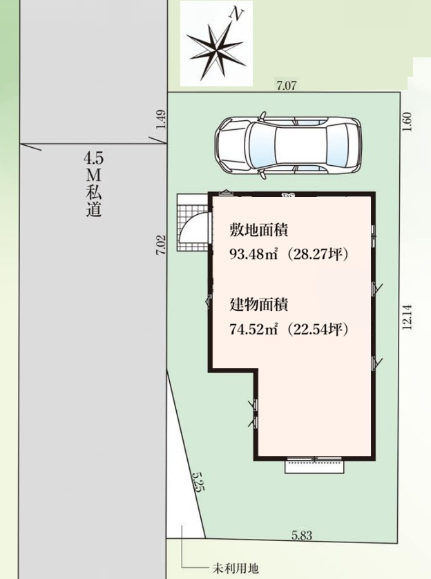 敷地面積／93.48？