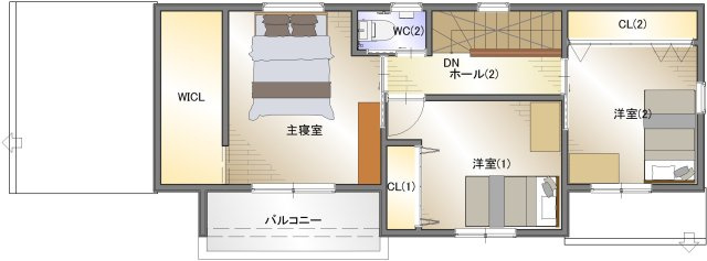 2階平面図