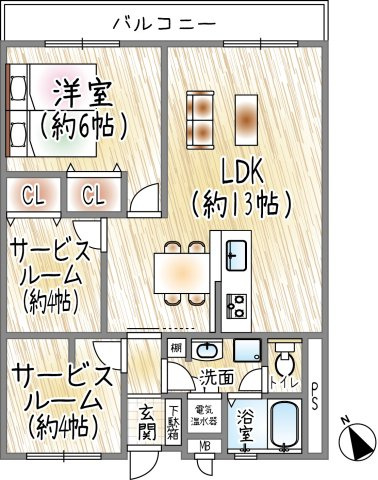 間取り：328000593836