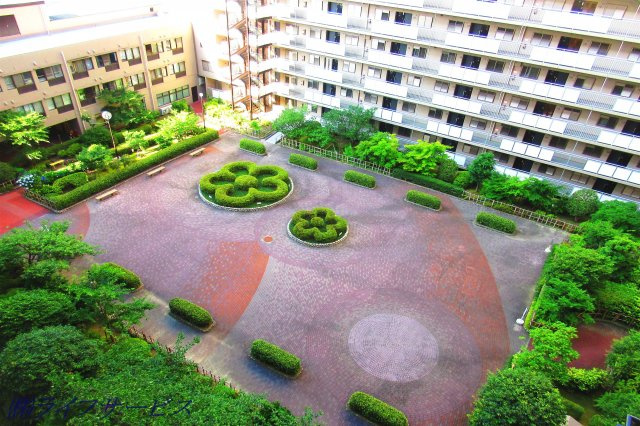 中庭の様子
