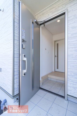 【防犯設備】現地完成写真。2重で安心のダブルロック。