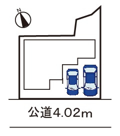 駐車並列2台可能