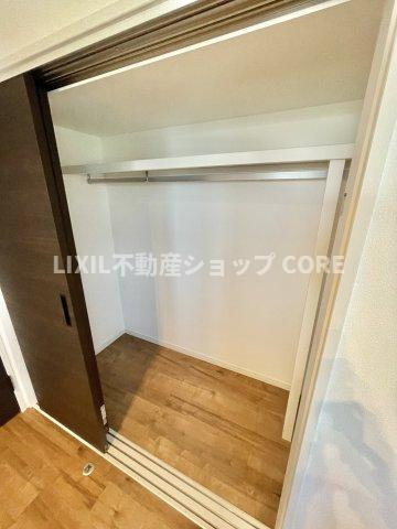 全居室にクローゼットを完備！居室空間をより広く隅々までお使いいただけますね。　