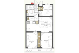 東久留米市柳窪の中古マンションの間取り