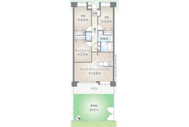 東久留米市学園町の中古マンションの間取り