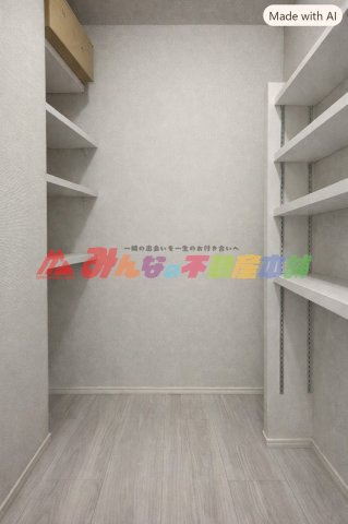 シューズクローク（AI処理画像です。家財等を消去しております。）