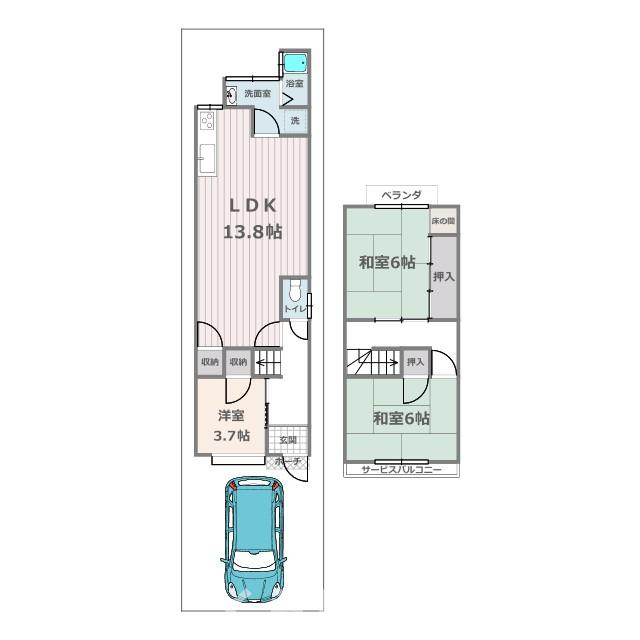 間取り：326000229965
