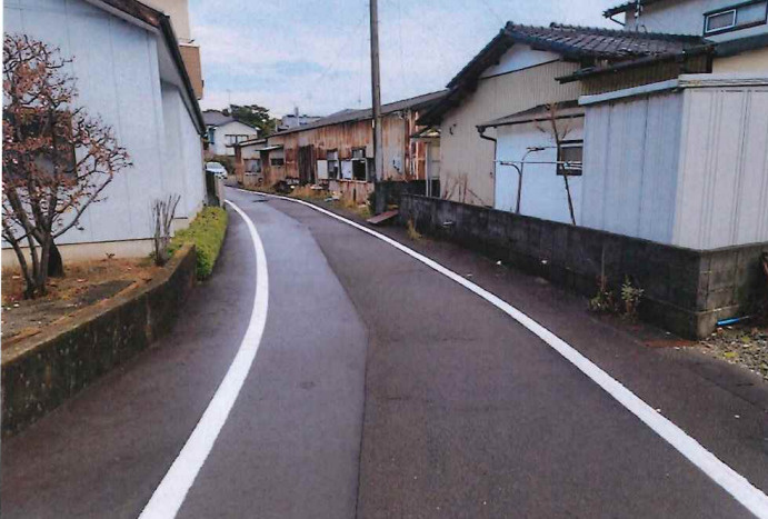 前面道路です。