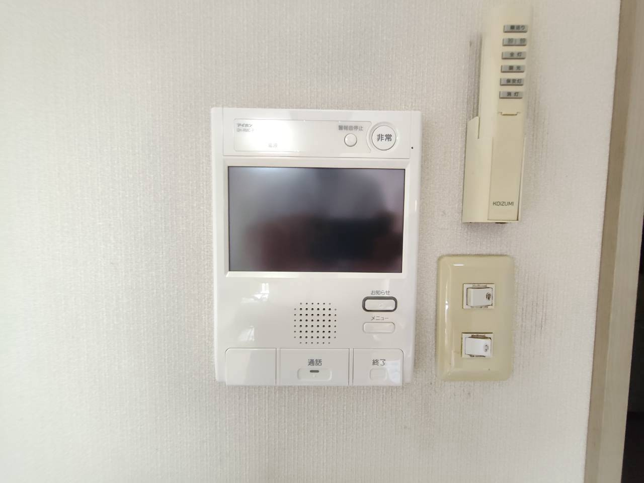 TVモニター付きインターフォン