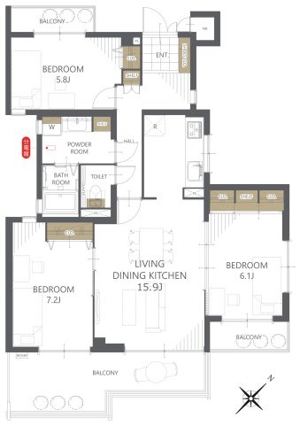 間取り：329000130710