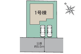 敷地176.91？の整形地。駐車も余裕があり、暮らしやすい住まいです。