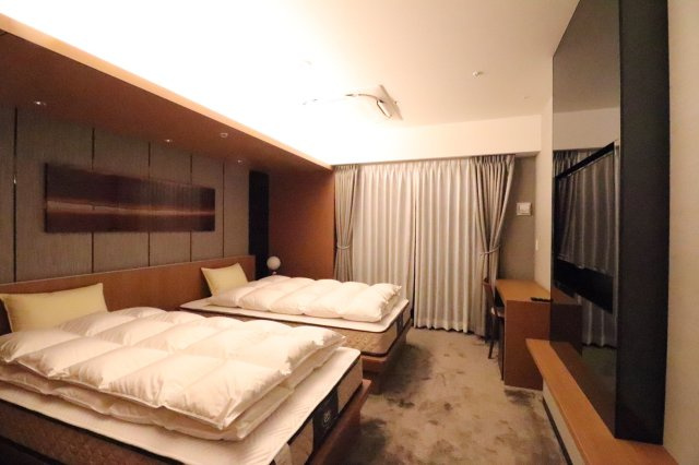 【ゲストルーム】オーナーズラウンジに隣接。ツイン使用のゆったりとしたお部屋で、ゲストをおもてなし。