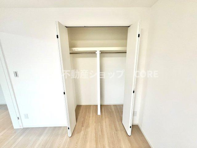 全居室にクローゼットを完備！居室空間をより広く隅々までお使いいただけますね。