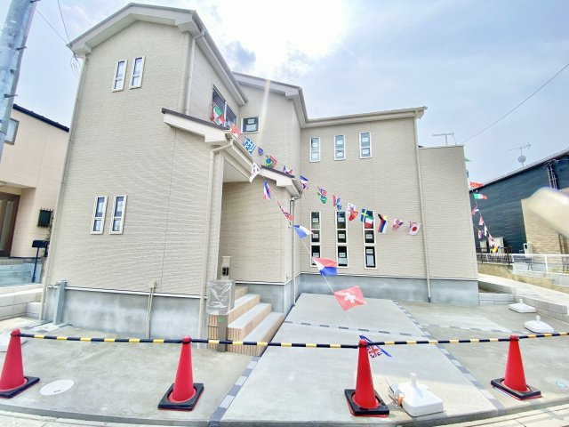 3号棟　全居室6帖以上・全居室に収納がある3LDK！家事動線を考慮した水回りの集中した間取りです！駐車スペース2台可(車種による)！