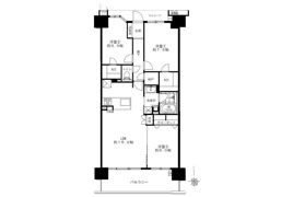 府中市是政の中古マンションの間取り