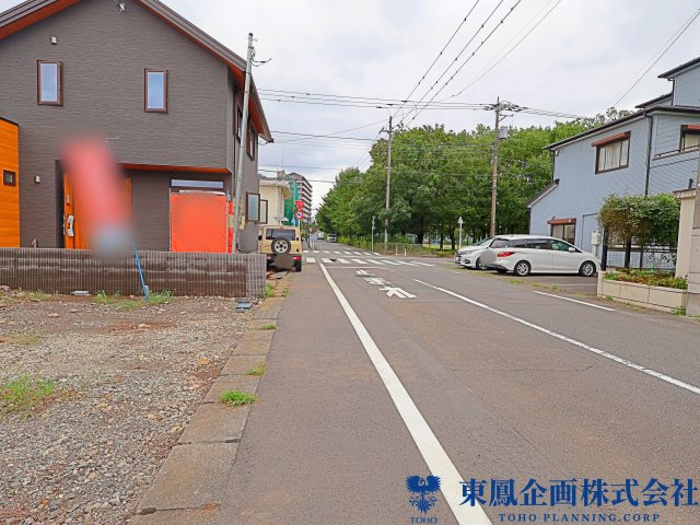 間口の広い前面道路