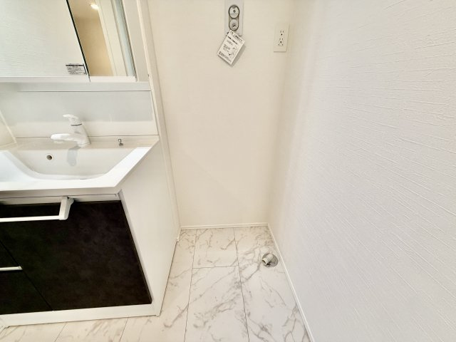 脱衣所にあるので便利な導線です