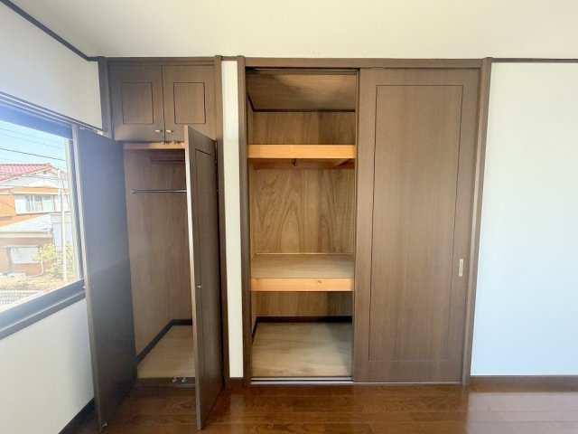 各居室に収納付きでお部屋がスッキリ片付きます