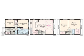 JR南武線「武蔵中原」新築戸建ての間取り