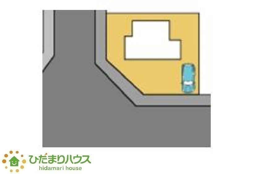 角地なので開放的で陽当たり良好。