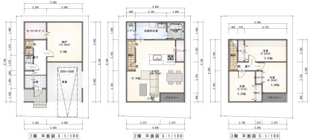 木造　3SLDK　建物参考価格：3000万円（税込）