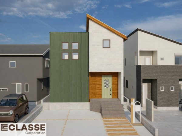 【城陽市寺田宮ノ谷 売土地 建築条件付きの外観パース】