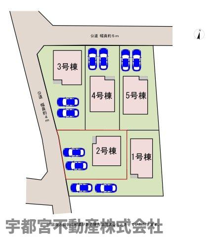 【区画図】2号棟　区画図です。