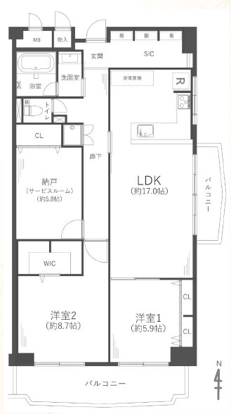 間取り：328000663861