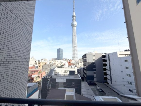 東京スカイツリーを望める眺望をおたのしみいただけます。　