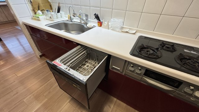 キッチンにはビルドインタイプの食洗器が設置されています。