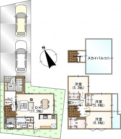 1号地参考間取