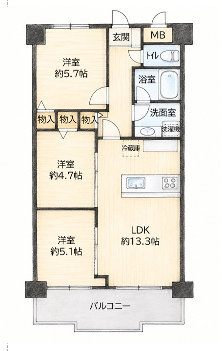 間取り：326000273866