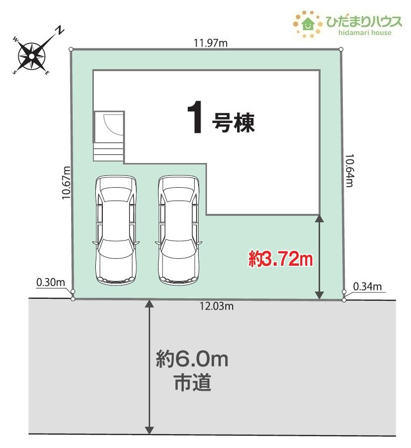 急な来客時にも安心な、並列駐車2台まで可能です(^^♪