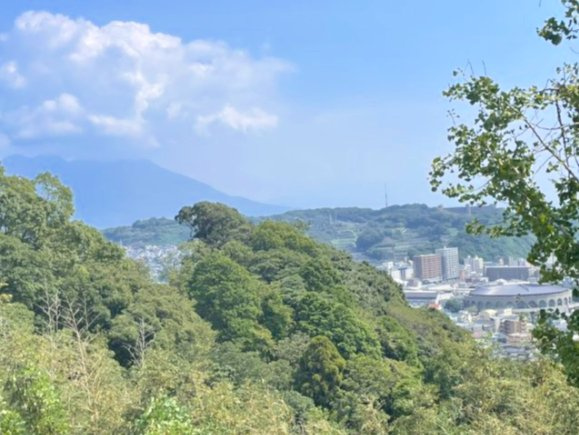 桜島と市街地の景観がご覧になれます。