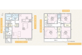 南区磯部　新築一戸建ての間取り